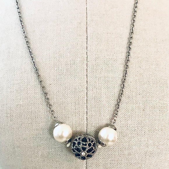 Vintage Sterling Brooch & Givenchy Necklace - Picture 6 of 10